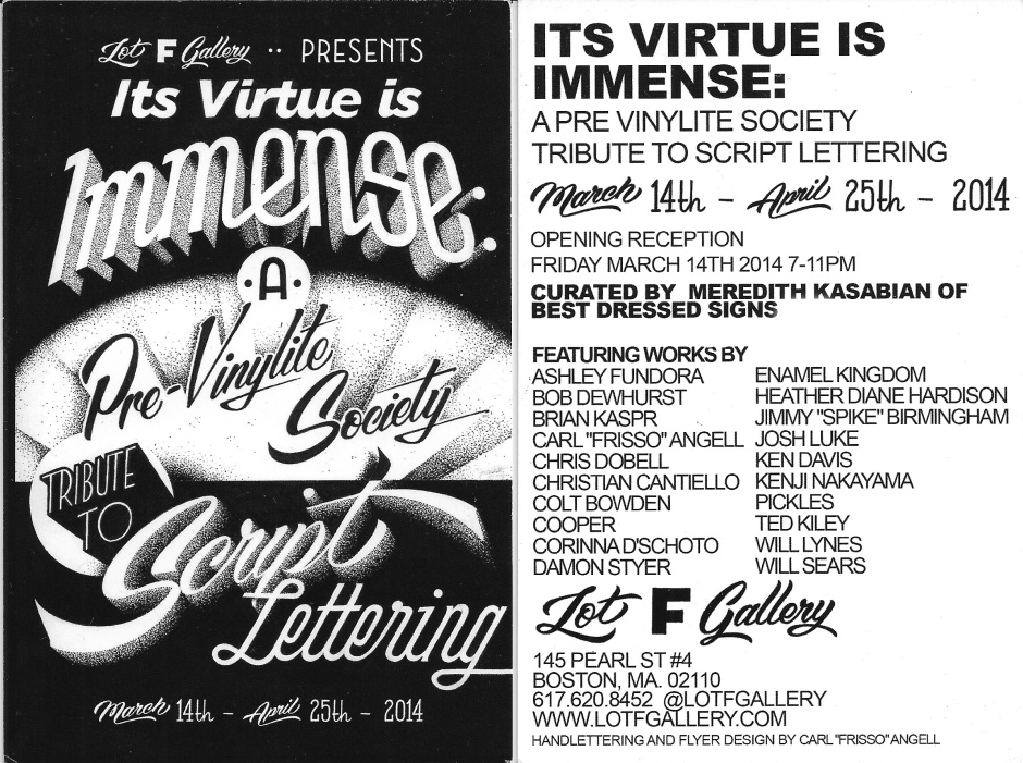 Flyer design by Carl "Frisso" Angell