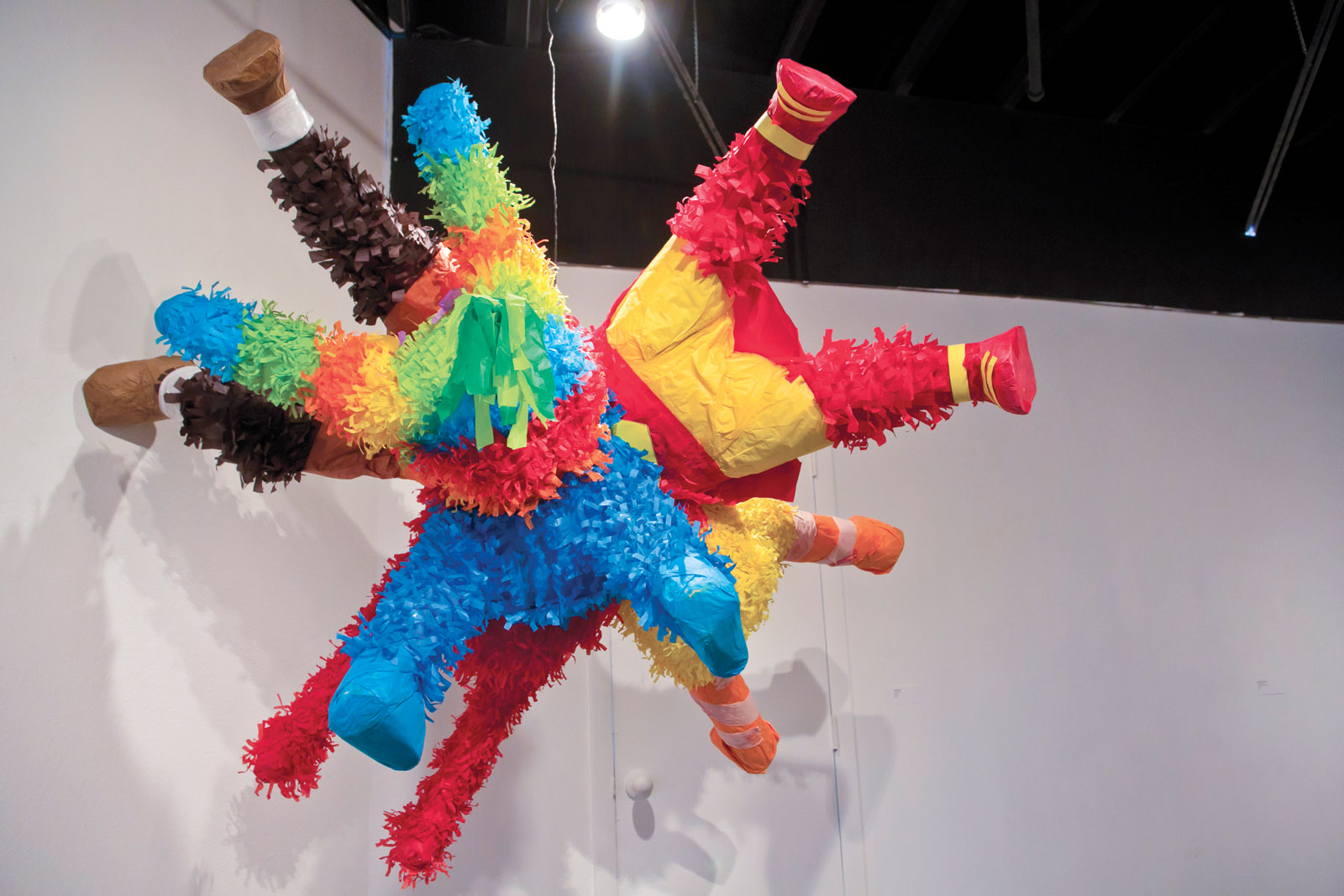 Grande Bang. 2013. Found objects, paper, glue and wire. 6'x6'x6' Photo: Steve Marcus, Las Vegas Sun