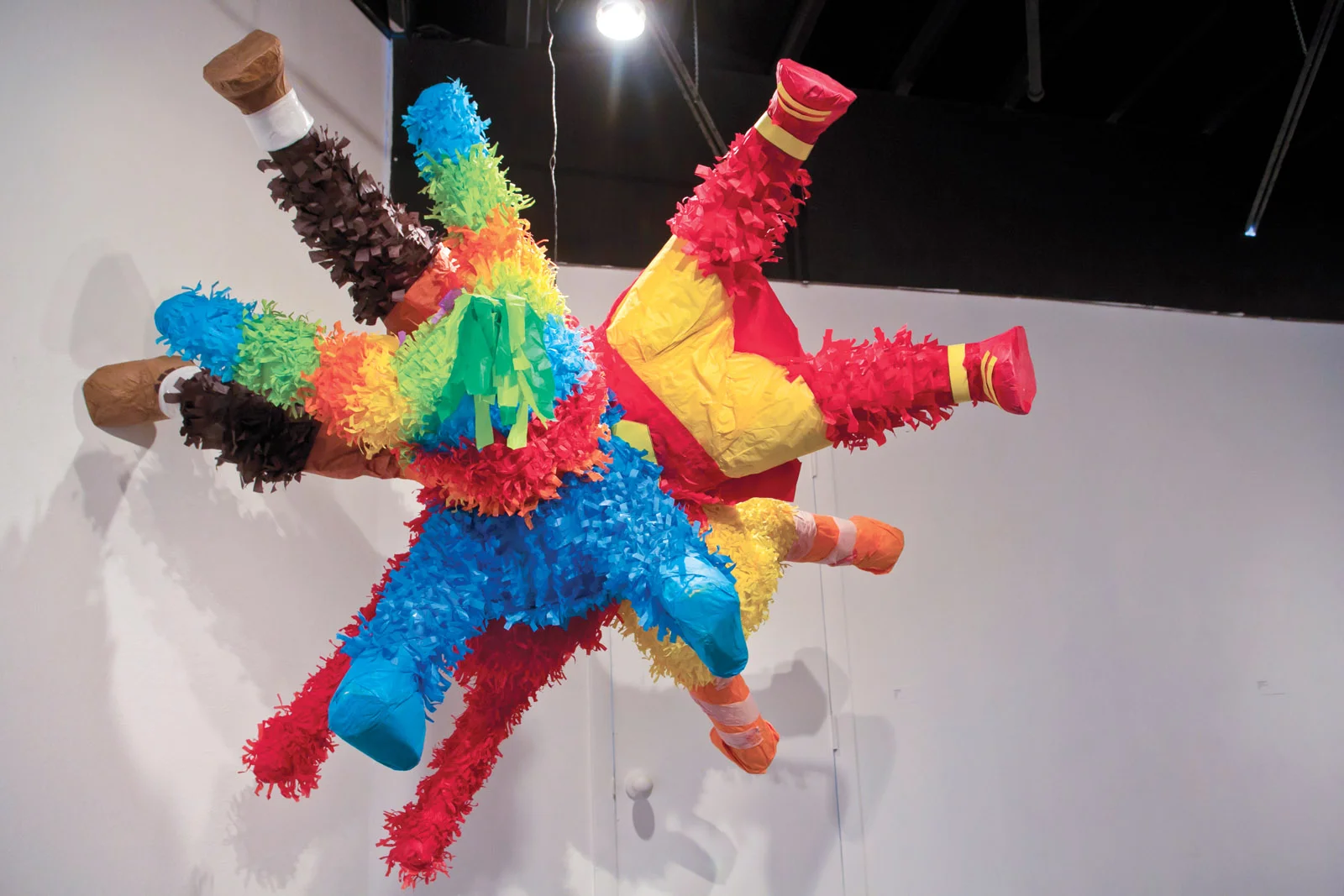 Grande Bang. 2013. Found objects, paper, glue and wire. 6'x6'x6' Photo: Steve Marcus, Las Vegas Sun