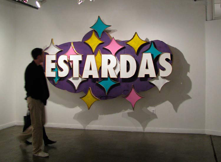 ESTARDAS . 2010. Cardboard, paint and glue. 5'x10x2' Photo: Thomas Willis