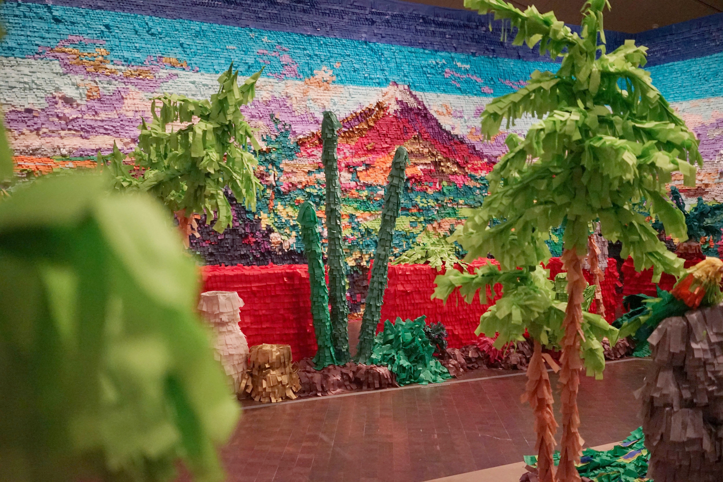 Fridalandia. 2017. paper, glue and found objects. Installation at the Denver Art Museum. Photo: Mikayla Whitmore .