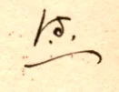 Starrett's initials from a signed copy of his bibliography of Ambrose Bierce, published in 1920.