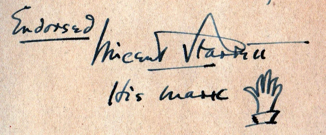 A Starrett inscription from the book Chicago Murders. More about this in a future post.