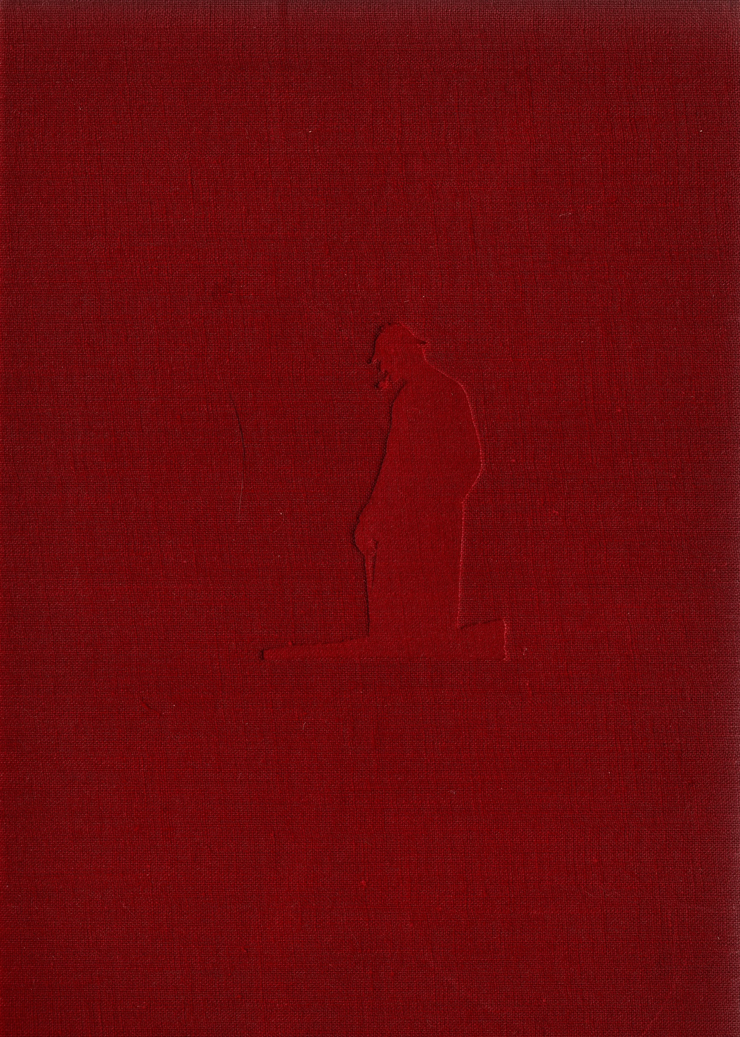 This is the stamped cover of the 1935 original edition by Doubleday. Look closely and you'll see the profile of Gillette as Holmes. Compare this with the dust jacket from the same edition.