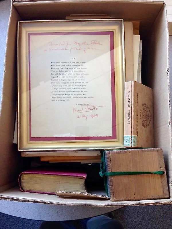 A Box o' Starrett: A recent acquisition by the University of Minnesota Sherlock Holmes collections. Photo by Timothy J. Johnson. Used with permission.