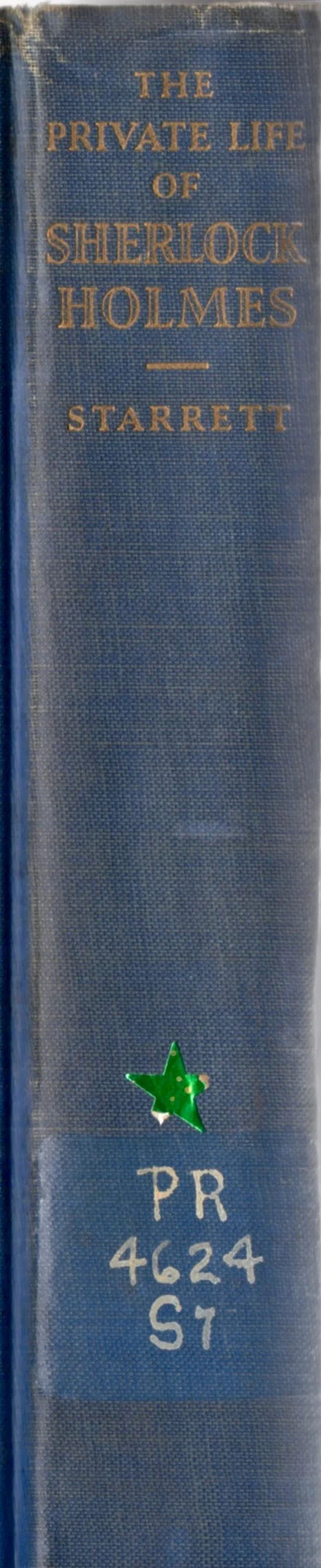 The spine to the copy of Private Life that was once in the Haverford College library.