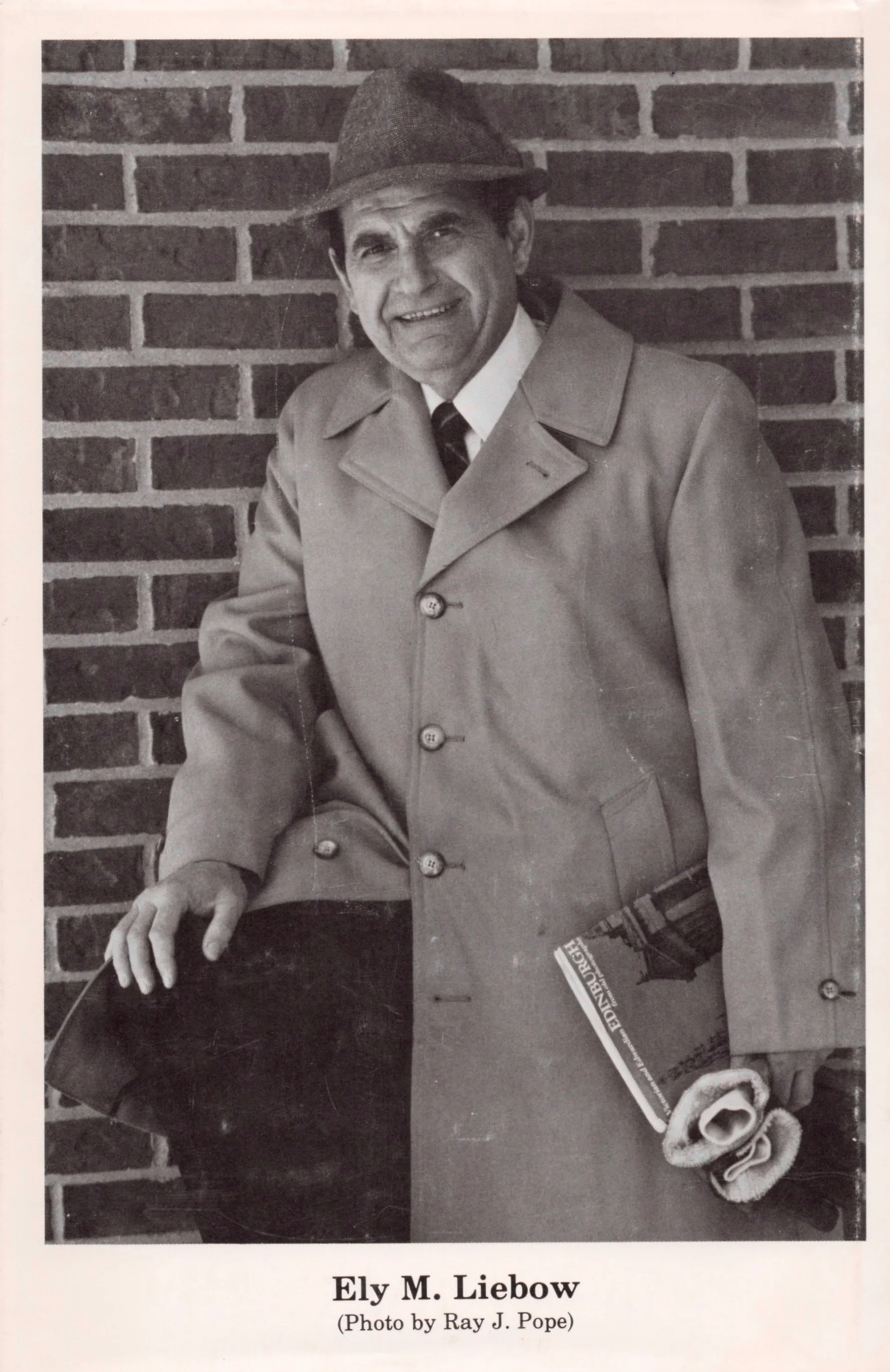 A photo of Ely from the back dust jacket of his book, Dr. Joe Bell: The Model for Sherlock Holmes.