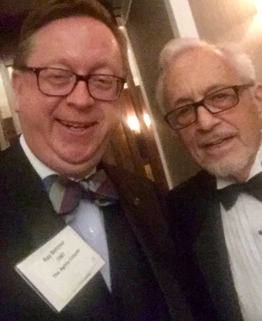 Roy Pilot and myself at the Baker Street Irregulars dinner in January 2017.