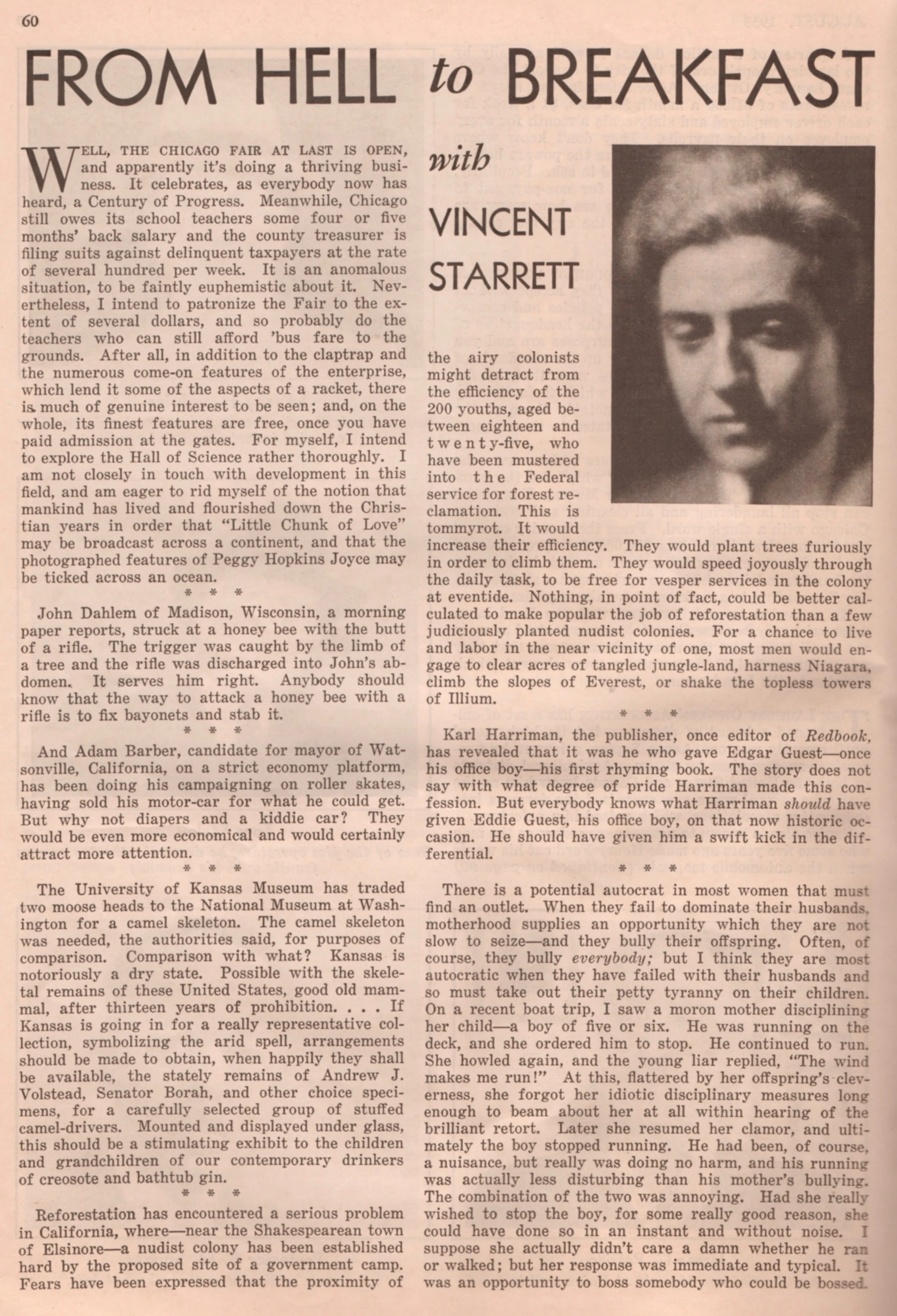 So far as I know, this was the only time Starrett had a column in Real America magazine. If you find another, let me know!