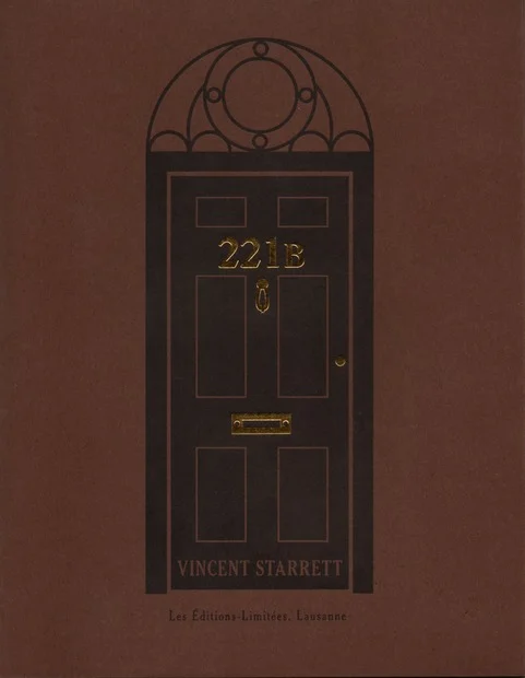 The cover of a new publication of Vincent Starrett's immortal sonnet, "221B"