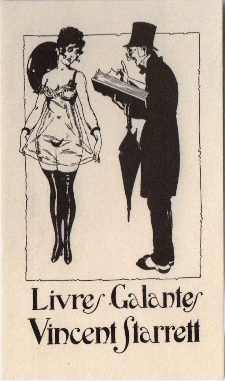 Ahem. Well. Yes. A bookplate. Indeed. The artist was Crystal Kennedy and uh, where was I? Is anyone else getting warm in here?