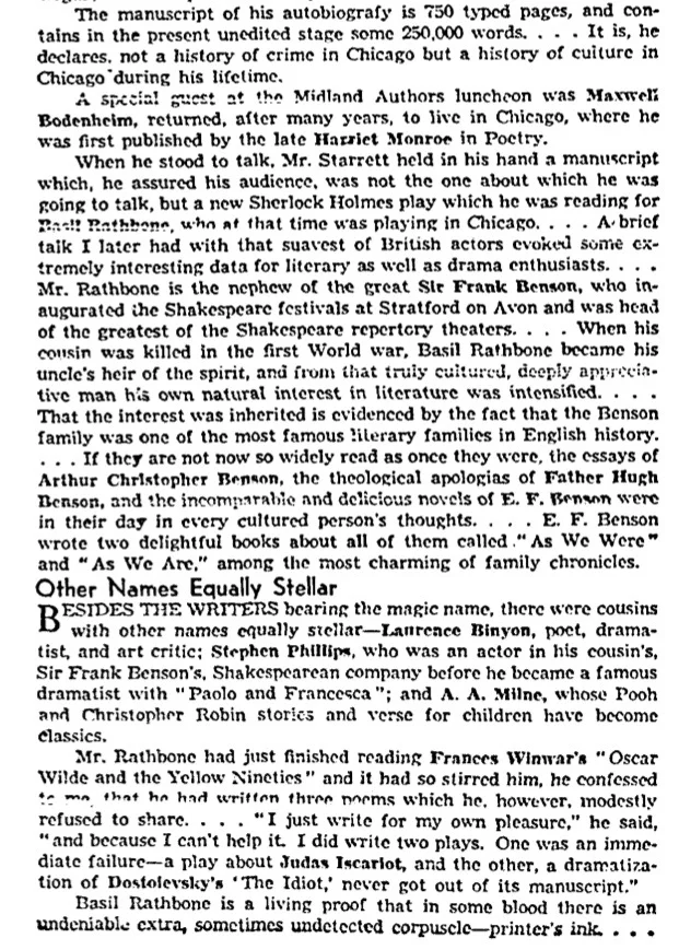 Part 3 of 3: Enter Basil Rathbone.