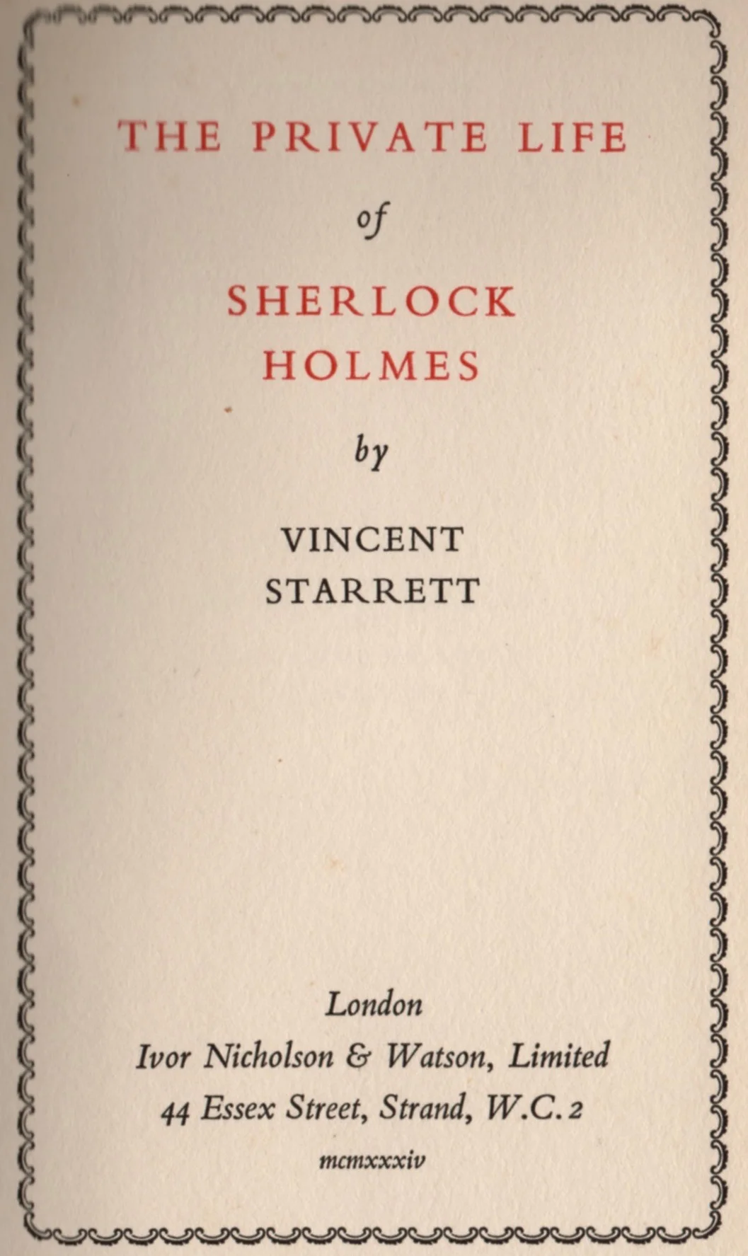 Title page of the first British edition.
