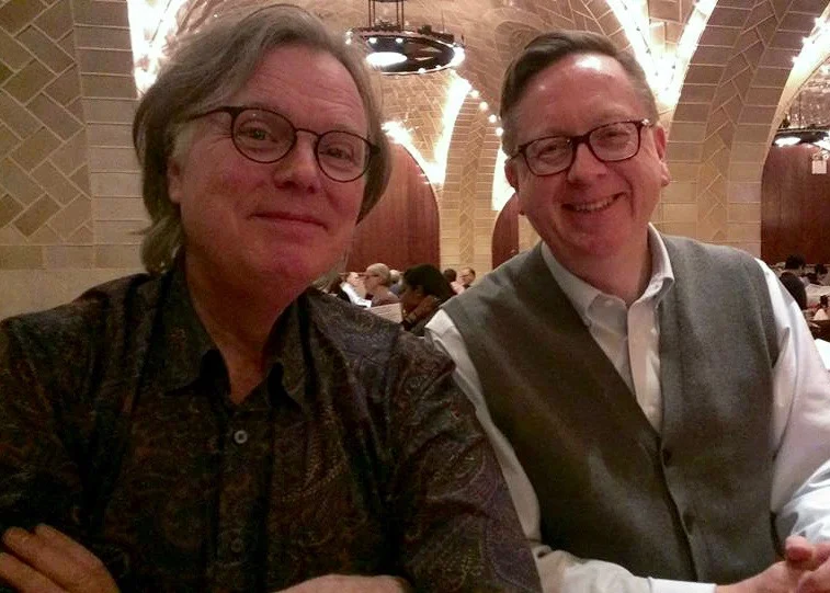 Steve Doyle and me at the Grand Central Oyster Bar a few years back.
