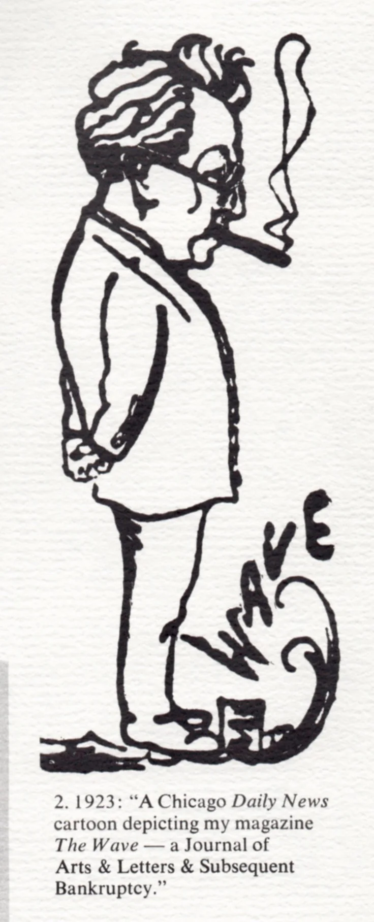 An illustration from page 33 of The Last Bookman by Peter Ruber.