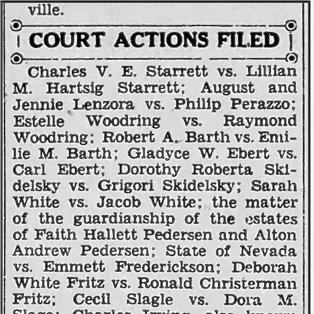 The Reno Gazette-Journal for Feb. 14, 1940.