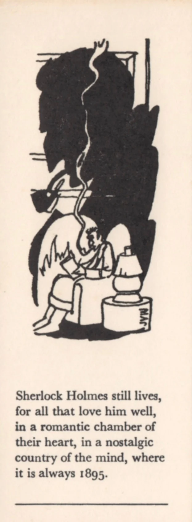 A bookmark that captures the sentiment of Starrett’s prose poem.