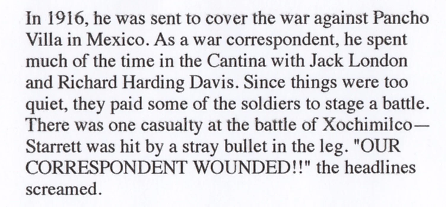 The relevant paragraph from Bob Mangler’s appreciation for his old friend Starrett.