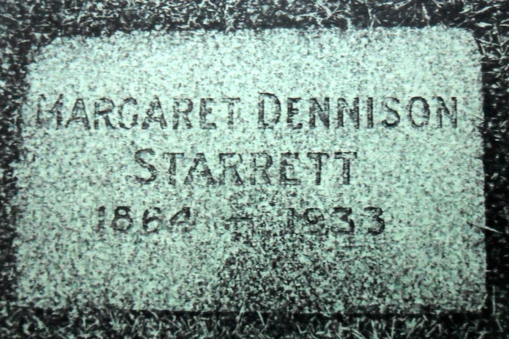 A photo of Margaret Starrett’s headstone, provided by Fran Martin of Vancouver. Fran and other members of the Stormy Petrels, the Sherlock Holmes group in Vancouver, visit her grave each year, which is a kind and thoughtful thing to do.