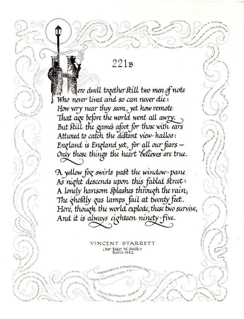 Those who contributed to the creation of the John Bennett Shaw Library Memorial Fund back in the 1980s received this lovely memento in return.