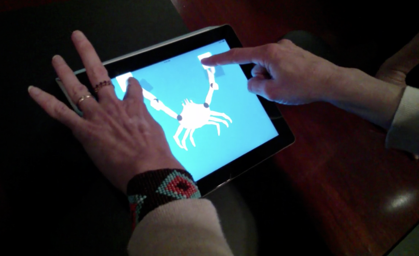 Testing the touch-screen controls