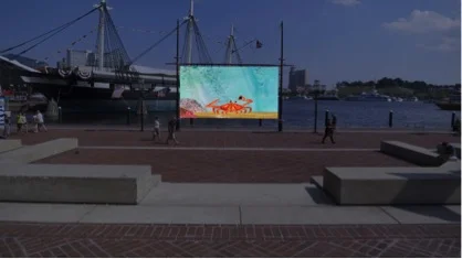 Concept sketch: Baltimore's Inner Harbor Ampitheater