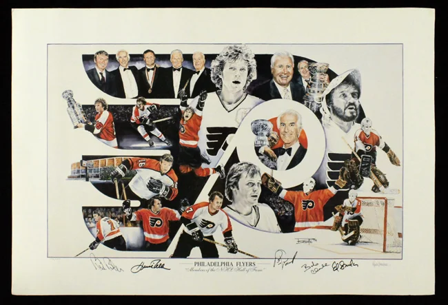 Flyers Hall of Fame Members Litho