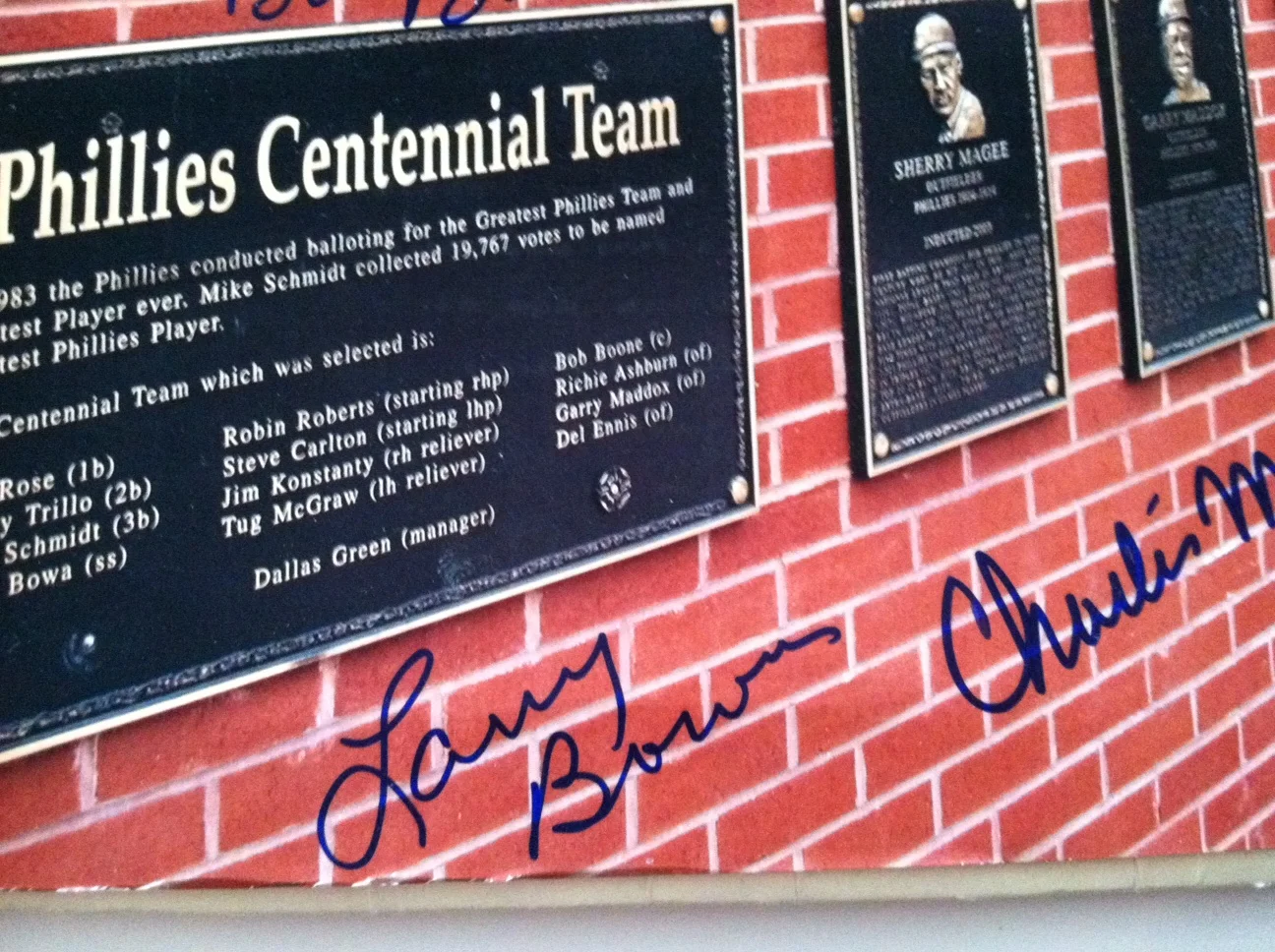 Phillies Wall of Fame photo