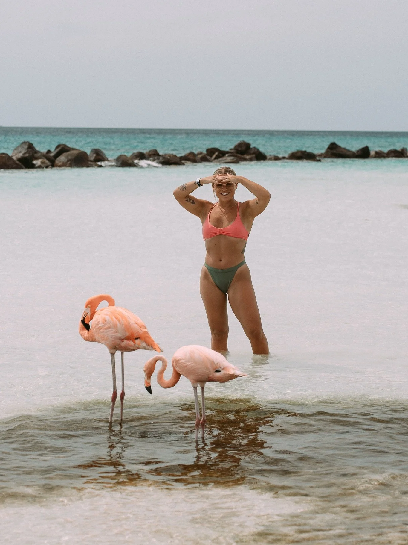 Did I plan our last trip entirely around hanging out at the beach with flamingos? Yes, yes I did. 🦩🌊

#travel #nature #outdoors #beachy #beachlife