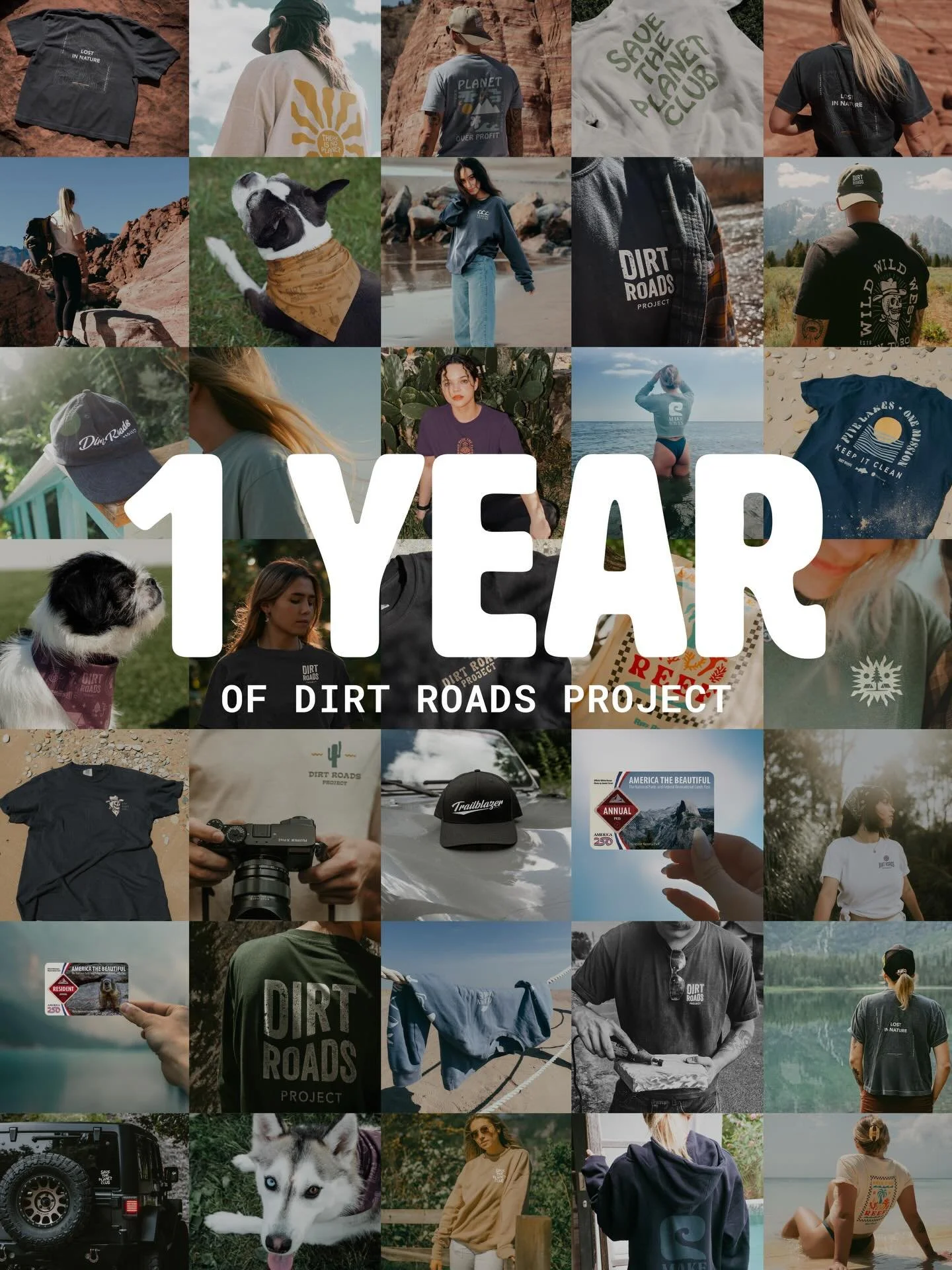 Year 1 of Dirt Roads Project:
&bull; Nonprofit collab launches: 3
&bull; Ideas that started in the middle of nowhere: dozens
&bull; Wrong turns that turned into the best views: 89
&bull; Photos taken vs. actually looked at later: questionable ratio
&