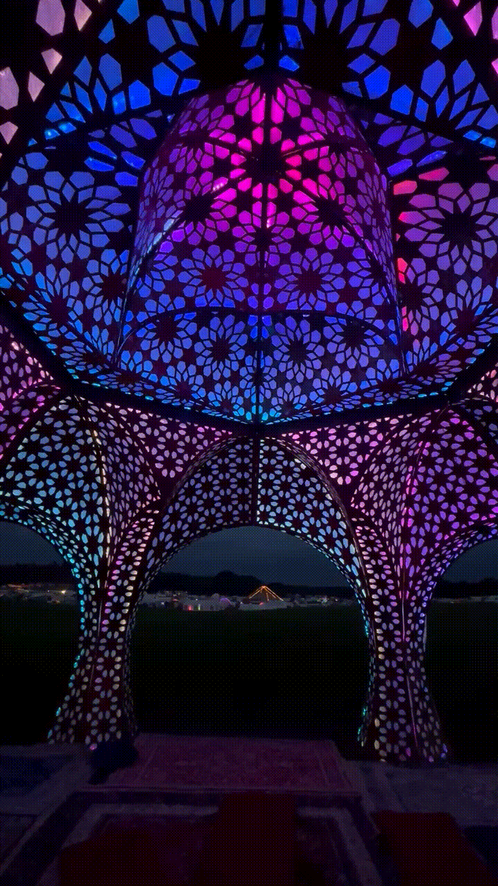 Bayt al Noor_Annie Locke Scherer_dome_LED_night