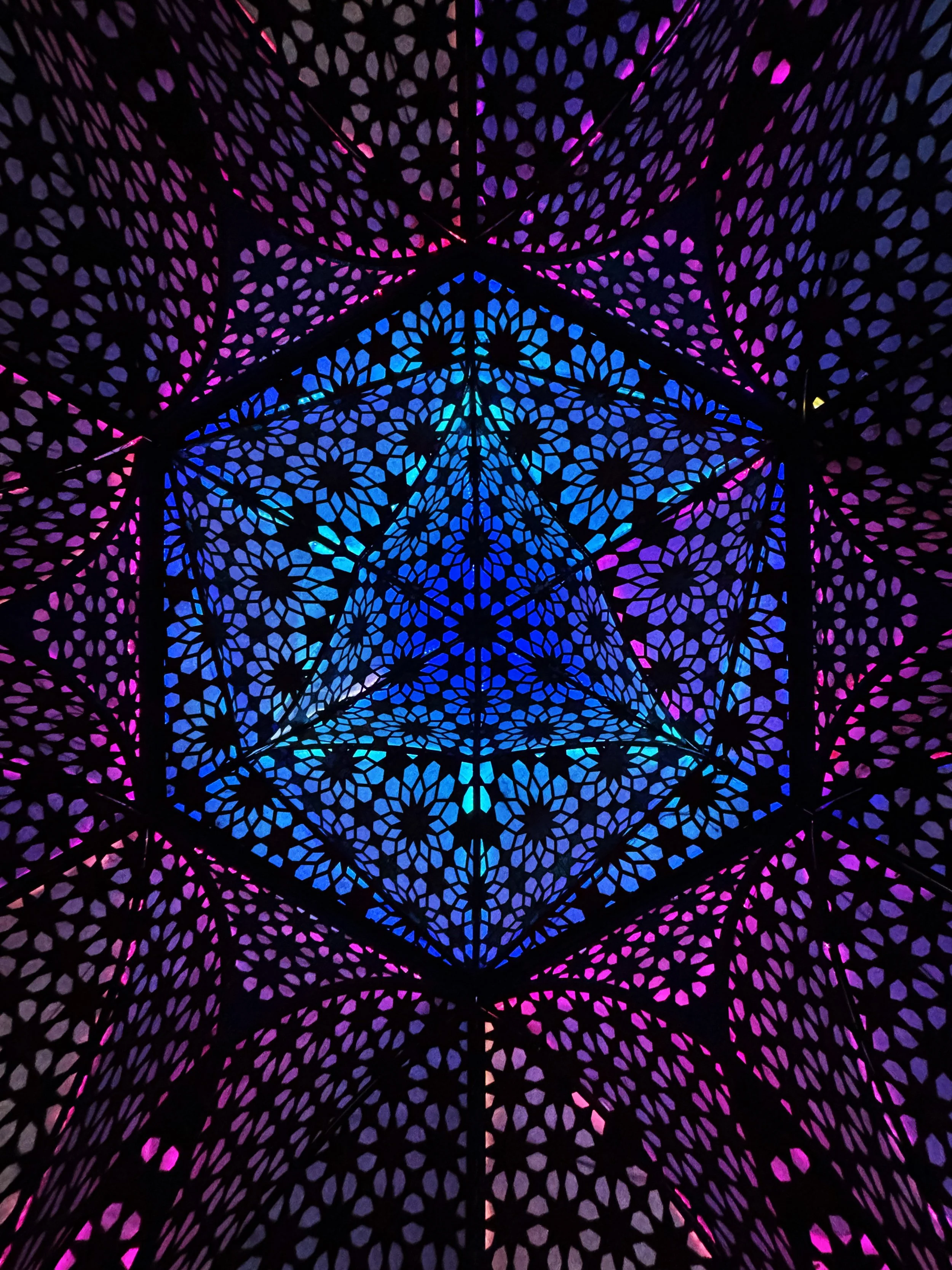 LED dome islamic geometry