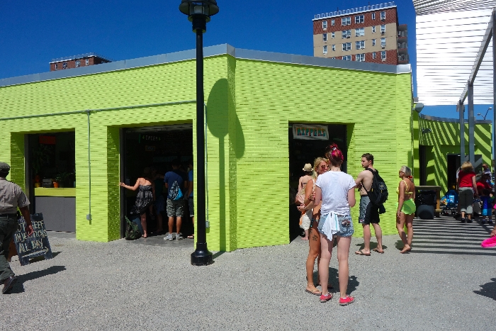 Rippers Located at beach 86th St on the boardwalk, Rippers has burgers, fries, and other great all-american food. We recommend trying the hard body burger. Going for a stroll on the boardwalk is the perfect post surf activity and we definitely recommend checking out Rippers next time you are in Rockaway.
