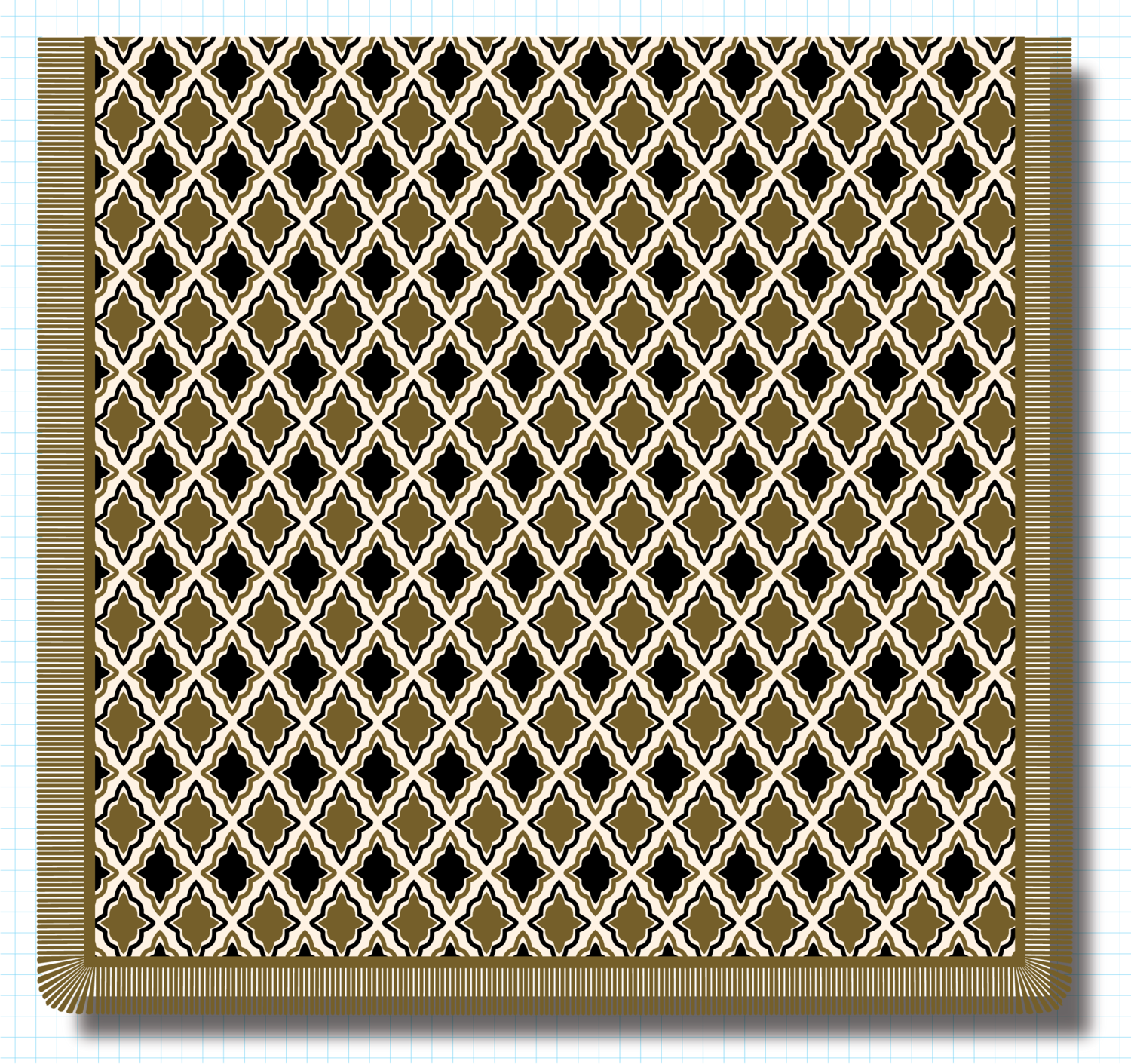 Weave Got Maille Triangle Pattern Etched Anodized Aluminum Sheets