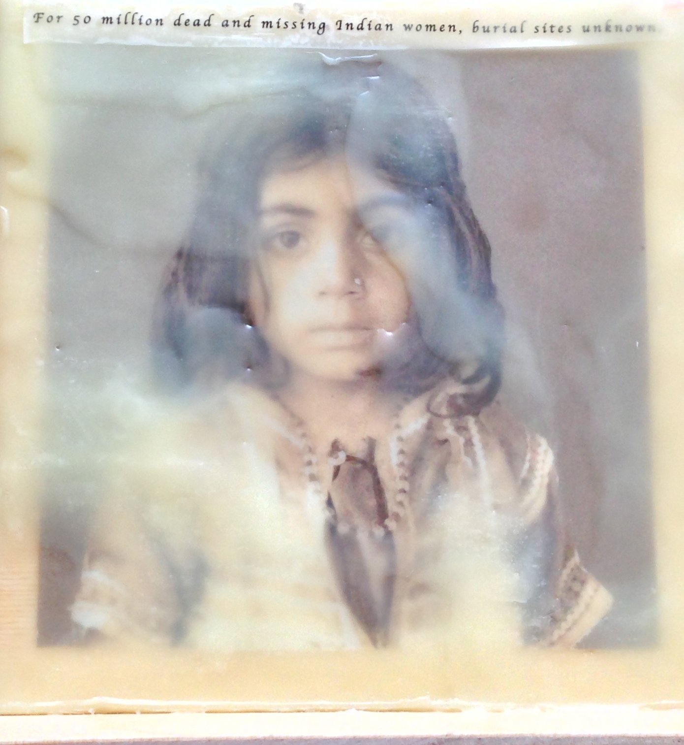 Afghani Girl Photo Encaustic 