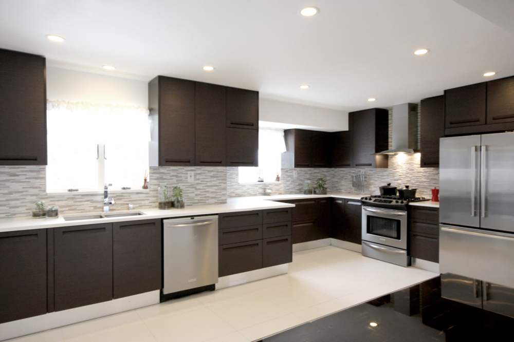 Italian Cabinetry And Custom Millwork, Light Brown Modern Kitchen Cabinets