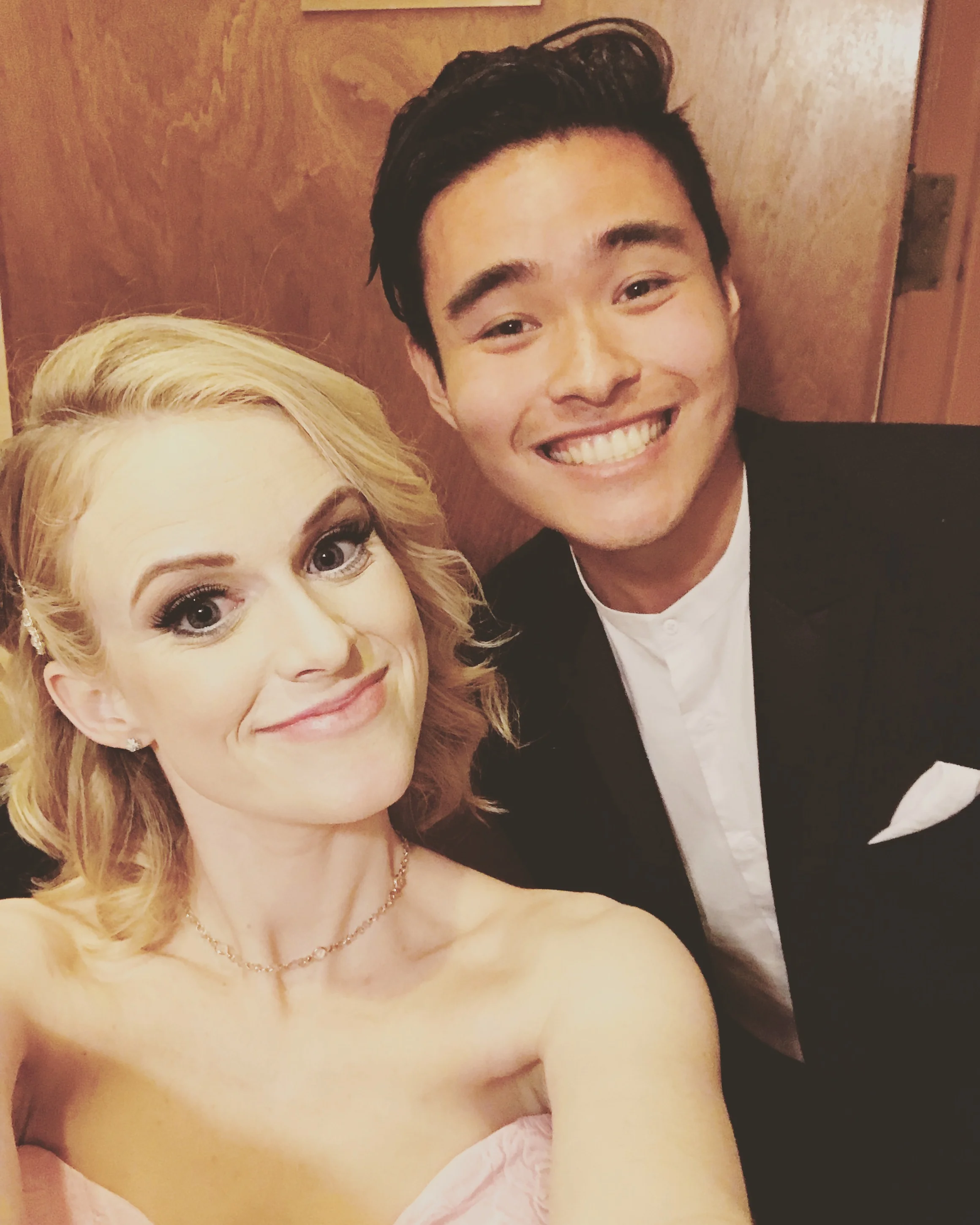 Carlie and Will Jay right after the show!