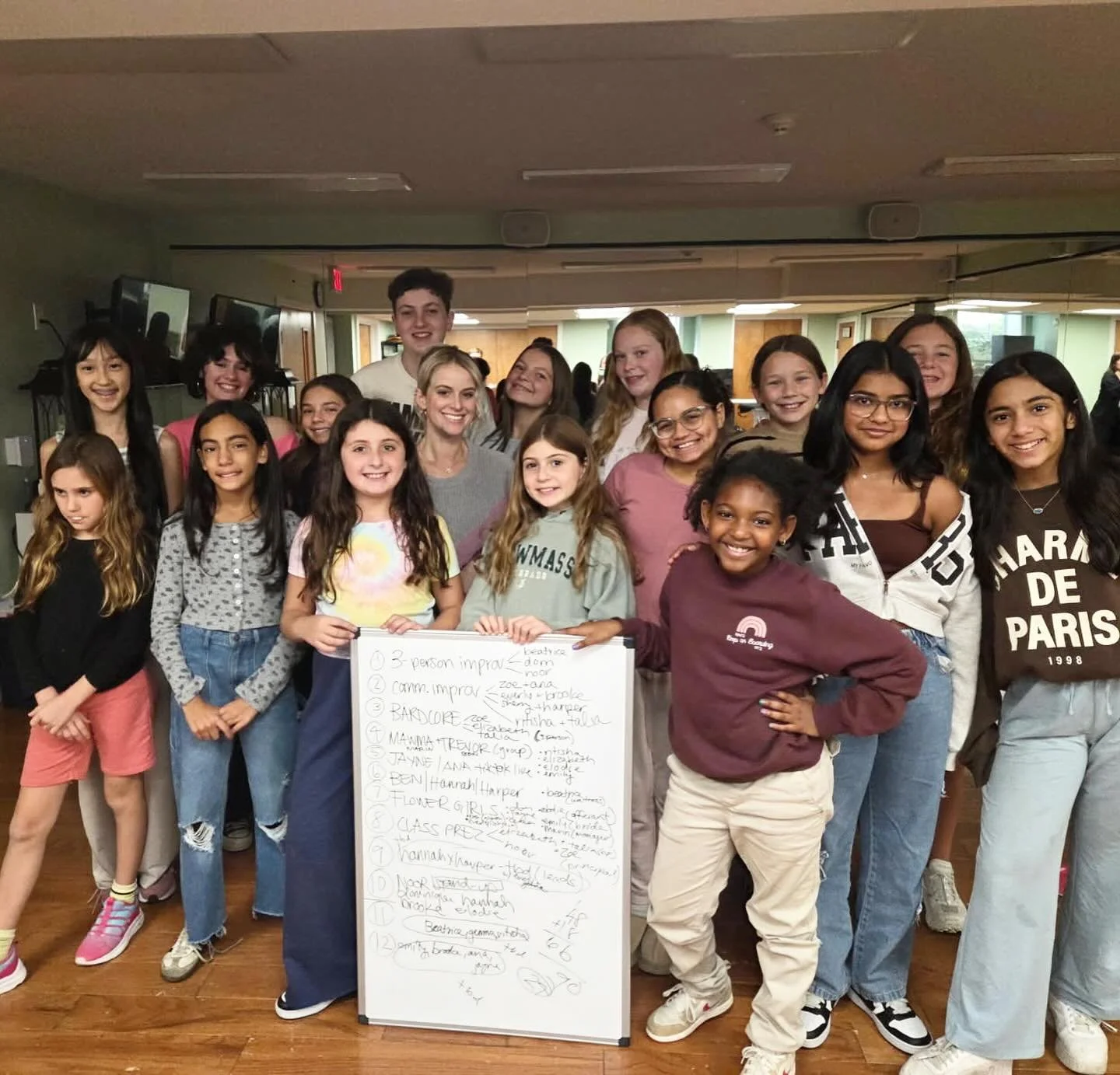 WE HAVE A COMEDY SHOW, PEOPLE! 🕺 Today was a huge day for the Comedy Crew &hellip; Week 5: Show Structure day!

Brainstorming ideas as a group and figuring out our perfect scene pairings as a team of 18 students. 🤯

We cannot wait to get to writing