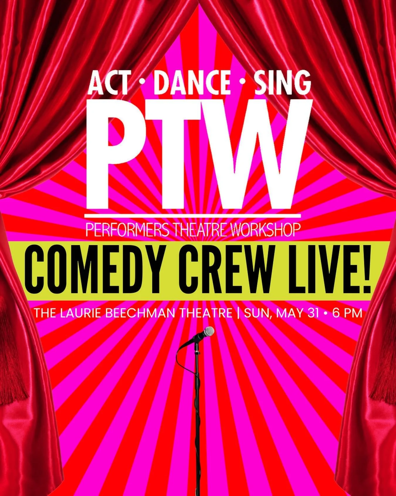 Tickets are now on sale for our End of Year Comedy Crew LIVE show in NYC at the @thebeechman 🥳 Each family may secure 4 tickets, with the remaining tickets being released May 16th!! 🔥🎤 Link in our bio!
✨✨✨
Written by the PTW Comedy Crew &amp; @car