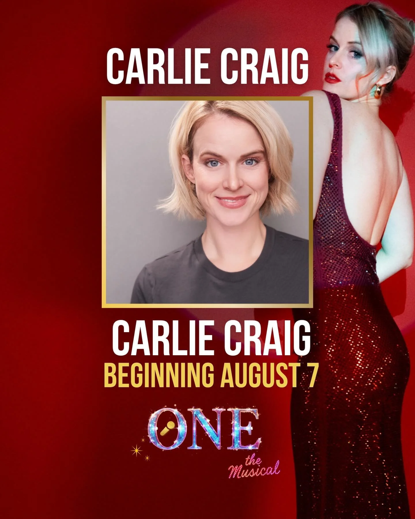 ⭐️ CARLIE CRAIG ⭐️ will additionally step into the role of #CarlieCraig on August 7th at #edfringe ❤️&zwj;🔥 in her @onewomanmusical #OneTheMusical
.
.
.
#famousgirl #shesnapped