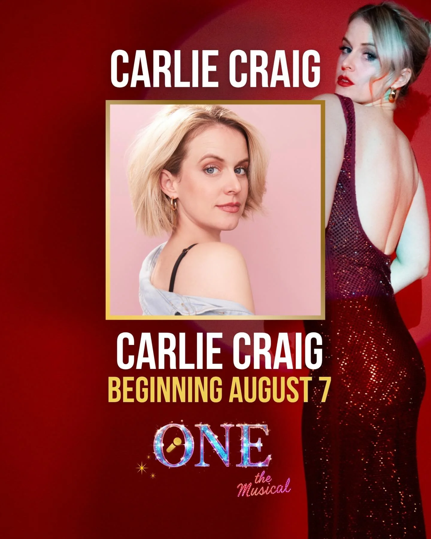 ⭐️ CARLIE CRAIG ⭐️ will also step into the role of #CarlieCraig on August 7th at #edfringe ❤️&zwj;🔥 in her @onewomanmusical #OneTheMusical
.
.
.
#famousgirl #shesnapped