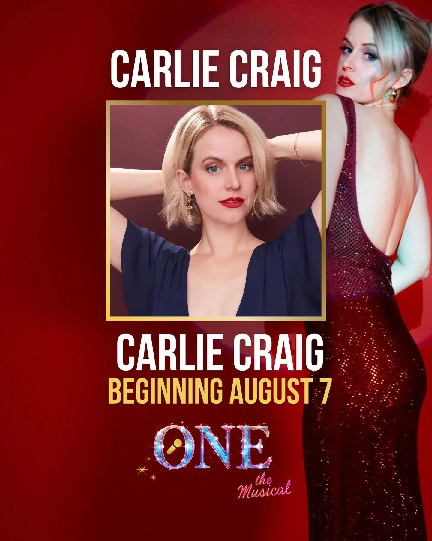 ⭐️ CARLIE CRAIG ⭐️ will step into the role of #CarlieCraig on August 7th at #edfringe ❤️&zwj;🔥 in her @onewomanmusical #OneTheMusical
.
.
.
#famousgirl #shesnapped