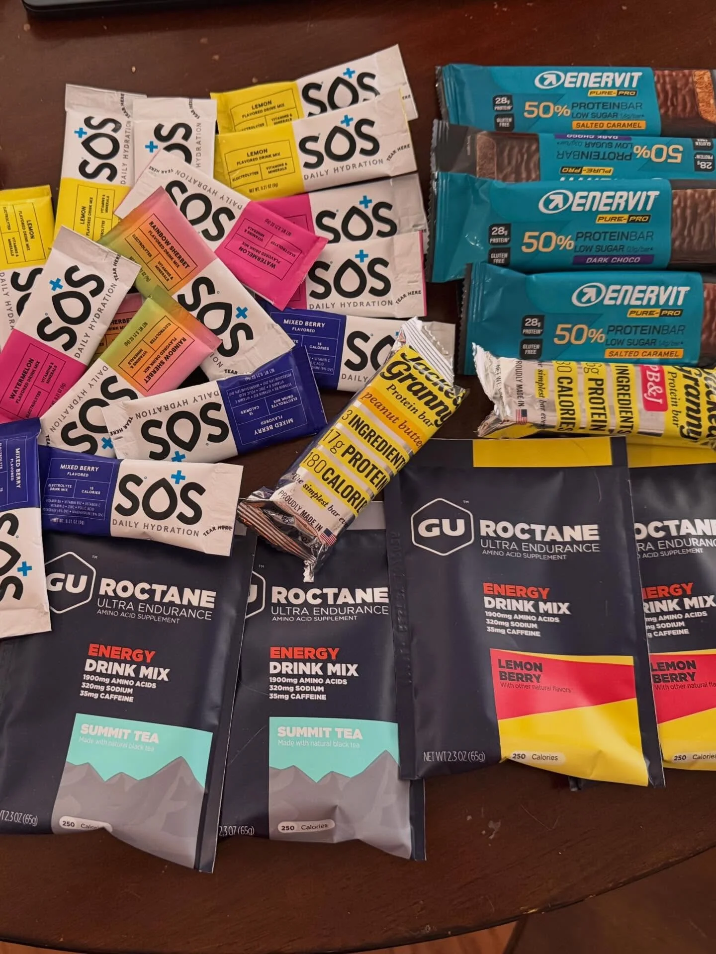 Over 20 lbs of sports nutrition packed and on the plane as we start our journey to South Africa 🇿🇦🚵&zwj;♂️

A week from today is the start of @capeepic. 

Infinit Fructose, Never Second, Gu roctane and recovery, protein bars, tart cherry juice, ke