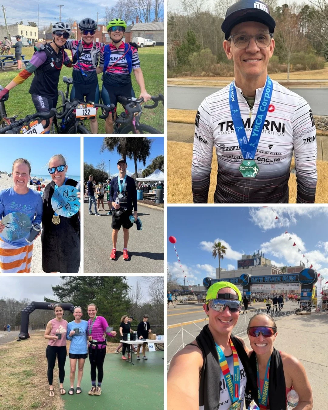 It's time to celebrate the Trimarni athletes and team members! 🎉

🏃&zwj;♂️Gate River Run
Greg Marshall - 1:23
Brittany Vermeer - 1:21
Matt Vermeer - 1:07
Trey Sparks - 1:08

🏃Conquer the Rock 25K Trail Run 
Yannick Fischbach - 2:39

🏃Corporate Ha