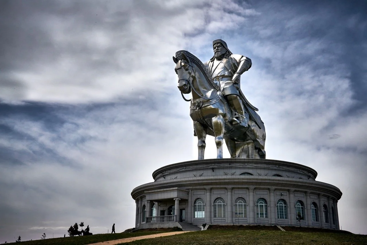 Chingis Khan Statue in Mongolia. Film Mongolia. Filming in Mongolia. Producer in Mongolia. Film Production Service in Mongolia. Fixer Service Mongolia.