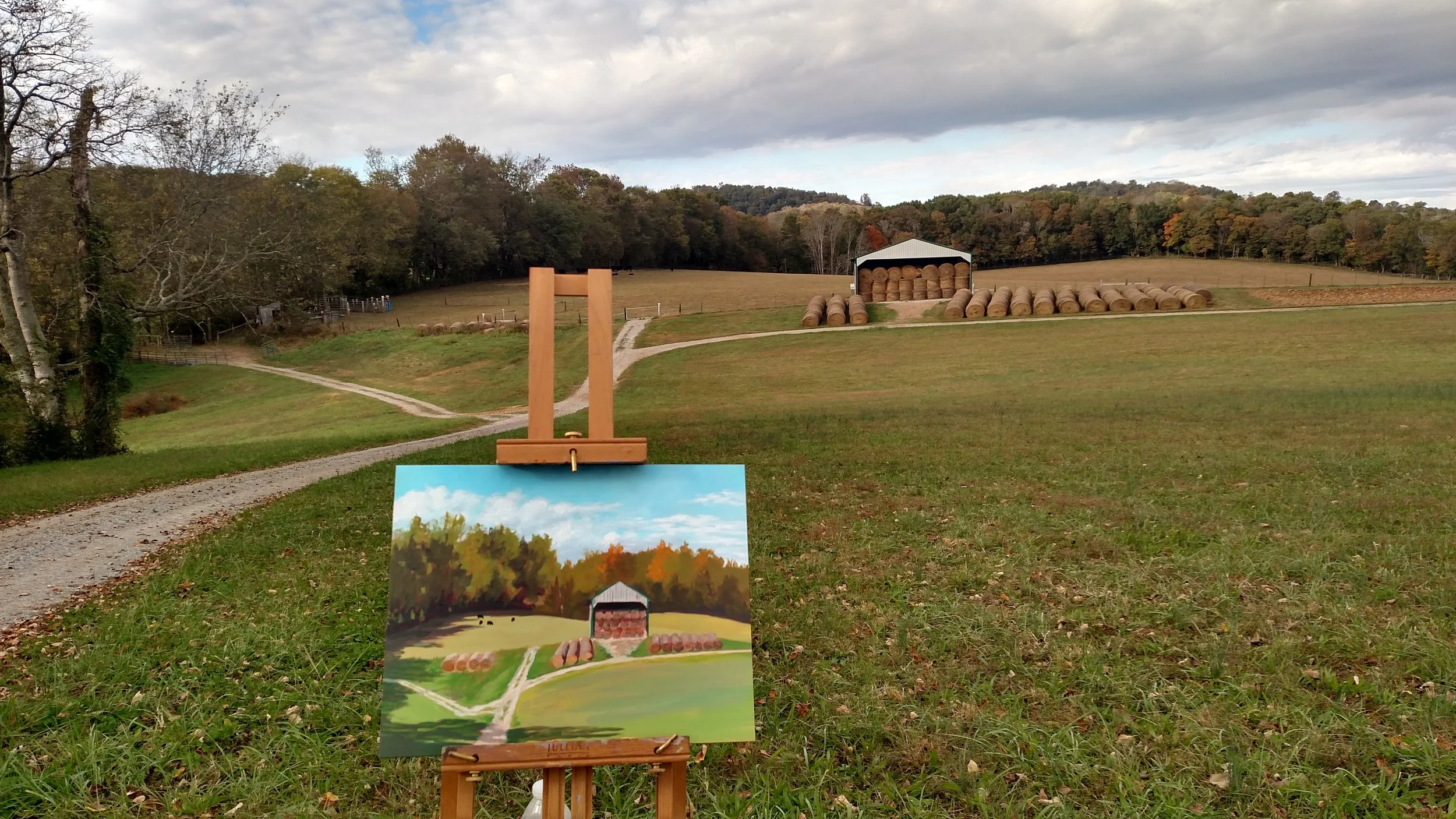 This is my day-one painting.