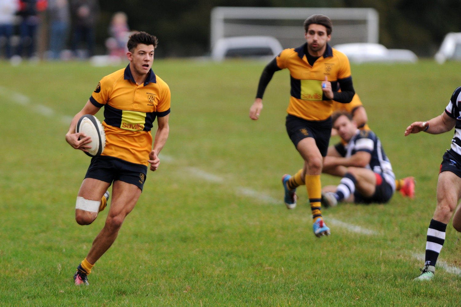 Sheer Pace: Winger Matt Weston was on fine form in attack and defence. Photo Credit: David Purday