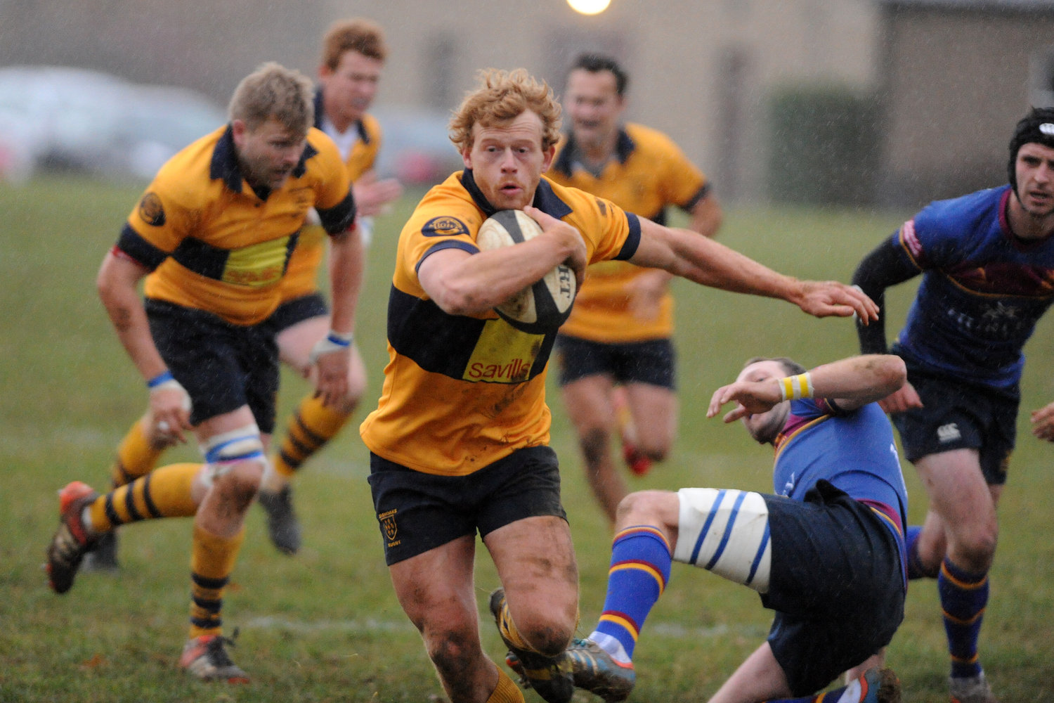 Fly Half Dan Phoenix was to have an excellent day with the boot. Photo Credit: David Purday