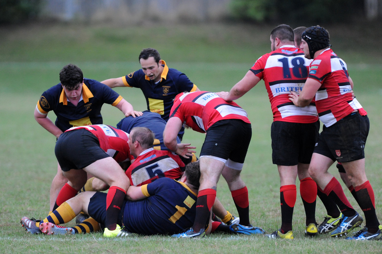 Broken down: Oaks were outplayed at the breakdown by their hosts on Saturday. Photo Credit: David Purday