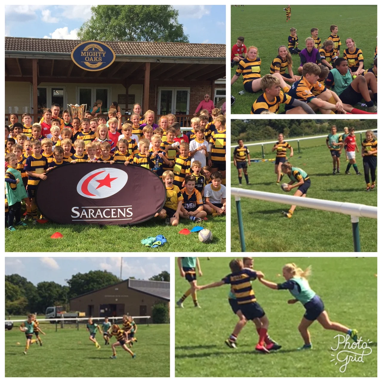 Girls toughest tacklers at Saracens Rugby camp